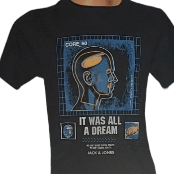 Oryginalny t-shirt Jack & Jones z modnym nadrukiem