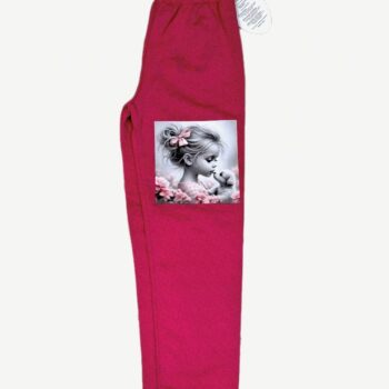 Fuksjowe legginsy dziewczęce
