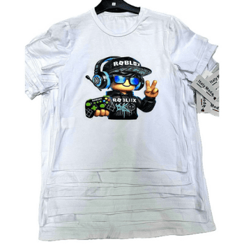 koszulka chłopięca Roblox – bawełniana, z cyfrowym nadrukiem z gry